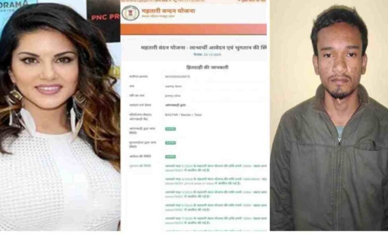 महतारी वंदन योजना में फर्जीवाड़ा : Sunny Leone के नाम से एंट्री करने वाला सायबर कैफे संचालक गिरफ्तार जगदलपुर. फिल्म एक्ट्रेस सनी लियोन के नाम से महतारी वंदन