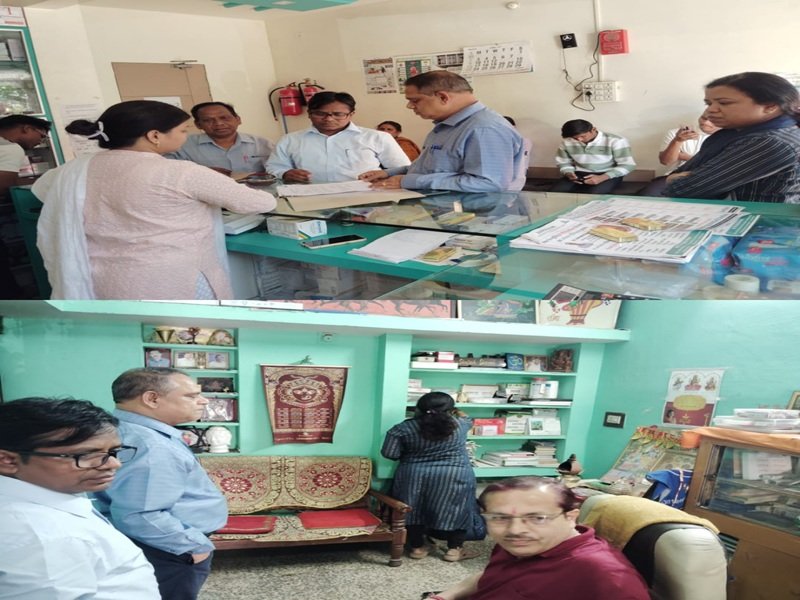 शहर में संचालित गैर लाईसेंस क्लीनिक एवं दवाखानों पर दी गई दबिश