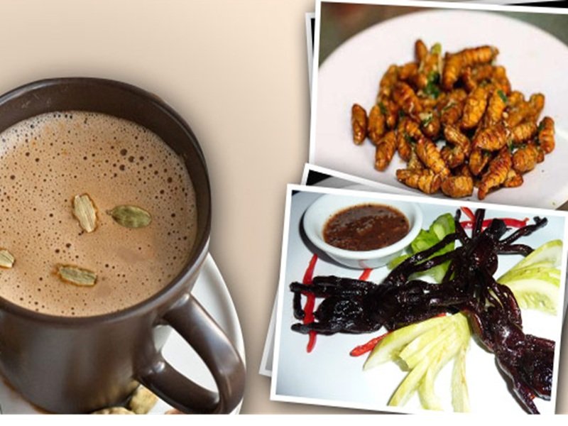 ऐसा देश जहाँ चाय के साथ खाए जाते है कीड़े-मकोड़े