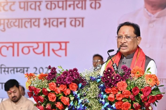 नवा रायपुर में संयुक्त पावर कंपनियों के मुख्यालय की CM ने रखी आधारशिला