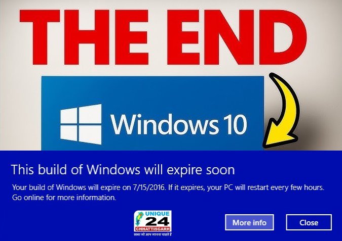 Windows 10 की आ गई Expiration Date इस दिन के बाद हो जाएगा बेकार..