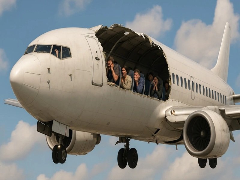 अचानक उड़ गई आसमान में उड़ते विमान की छत, 36 साल पहले का हादसा