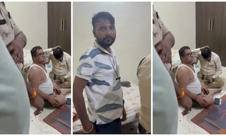 अर्धनग्न अवस्था में पटवारी संघ के अध्यक्ष बंद कमरे में चल रहा था…7 गिरफ्तार