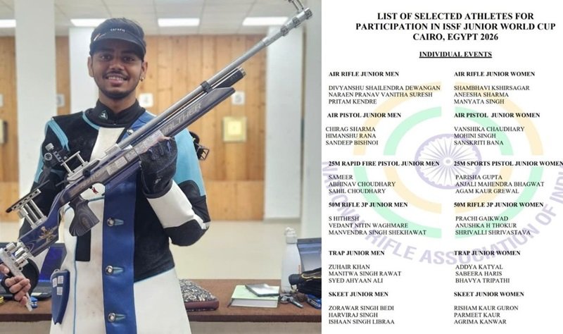 काहिरा में दिखेगा छत्तीसगढ़ का दम,एयर राइफल शूटिंग में दिव्यांशु का चयन…