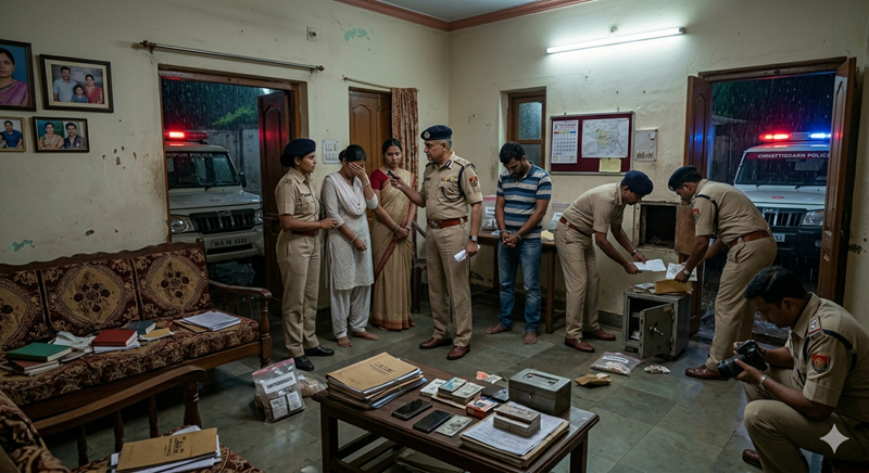 मकान में चल रहे कथित सेक्स रैकेट पर पुलिस की बड़ी रेड…!