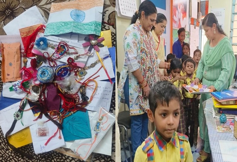 देश के रक्षकों को नन्हें-मुन्ने बच्चों ने भेजा रक्षाबंधन पर रक्षा सूत्र