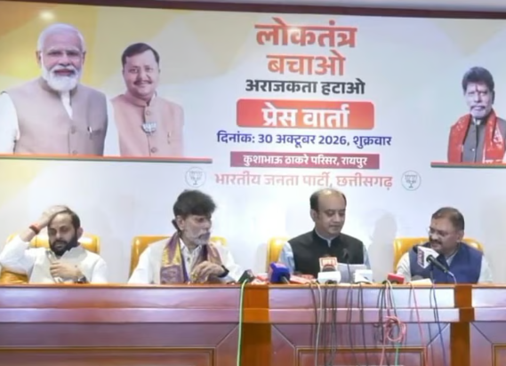 रायपुर में सुधांशु त्रिवेदी का कांग्रेस पर हमला, EVM और SIR विवाद पर उठाए सवाल