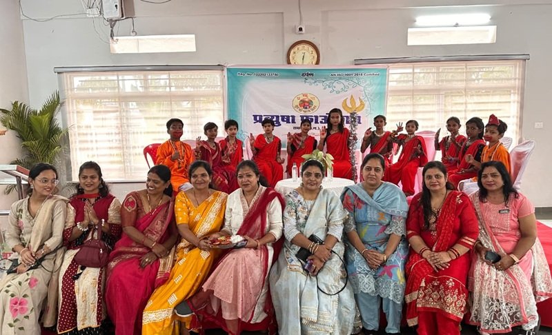 प्रत्युषा फाउंडेशन ने किया गरबा,कन्या-पूजन,कन्या भोज का भव्य आयोजन